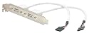StarTech.com 2-Outlet USB Plate For PC Motherboards