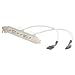 StarTech.com 2-Outlet USB Plate For PC Motherboards