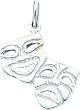 Sterling Silver Comedy & Tragedy Charm