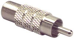 F Female To RCA Male Adapter