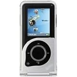 Griffin Centerstage for Sansa E200 Series - Poly Case w/ Anodized Stand (Silver)