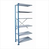 Hallowell High Capacity Open H-Post Shelving, Add-on Unit with 6 Shelves Size: 87