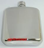 Outdoor Living : Personalised 6oz Stainless Steel Hip Flask YOUR MESSAGE ENGRAVED FREE, Gift