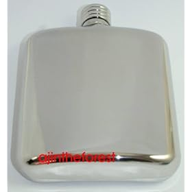 Personalised 6oz Stainless Steel Hip Flask YOUR MESSAGE ENGRAVED FREE, Gift
