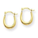 14k Gold Mini Shrimp Hoop Earrings
