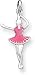 Enameled Ballerina Charm, Sterling Silver
