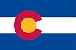 Valley Forge Nylon Colorado State Flag, measures 3-Foot x 5-Foot