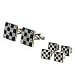 Diamond Dust Checkerboard Cufflinks and Studs