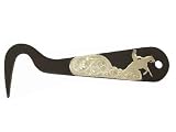 Brown Steel Hoof Pick Reiner Cowboy Motif