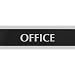 U.S. Stamp & Sign HeadLine Century Series 3x9 Inch Office Sign, Black and Silver, 4762