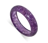 Purple Jade Band Gemstone Ring