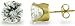 14KT Yellow Gold 4.0 CTW Round CZ Four-Prong Earrings