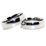 31N9cuHBaLL. SL160  Matching 6mm Classic Titanium Rings His & Hers Ring Set Wedding Bands Engagement Rings (Available in Whole & Half Sizes 5 15)