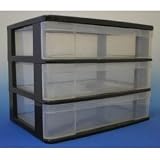 Desktop Mini Chest (Black) (10.375H x 13.438W x 9.688D)
