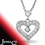 Jewelco London 18 Carat White Gold 16pts Diamond Pendant