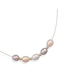 16" Multicolor Cultured Freshwater Pearl Necklace