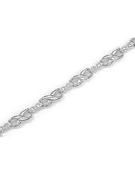 14kt Yellow Gold XO Diamond Bracelet 0.13ct TW