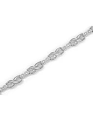 14kt Yellow Gold XO Diamond Bracelet 0.13ct TW