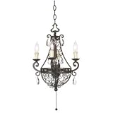 Kathy Ireland Plug-In Swag Mini Chandelier