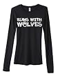 Runs With Wolves Long Sleeve Juniors T-Shirt