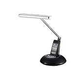 LighTunes LS2000-BLK-AD Apple Docking Adjustable Piano LED Speaker Lamp with USB Charging Port and Remote Control, Black