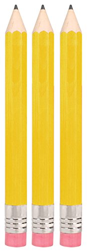 Giant Pencil - 3 Pack Really Big Pencil - Yellow