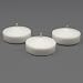 3 White Floating Candles Set of 12 Wedding Party Favor