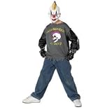 Child Large Size 12-14 - 8-10 Yrs Spike Klown Costume OLIVE GREEN Shirt Pants not included