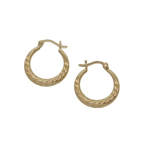 Damen-Creolen 9 Karat (375) Gelbgold E-10175 Preisvergleich