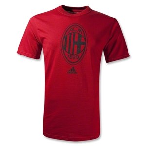 adidas AC Milan 11/12 Distressed Crest T-Shirt