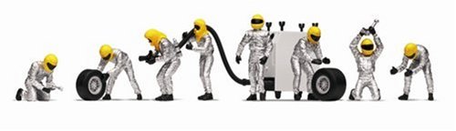 Childrens Toyshop  Toys : Scalextric Race+ Set Accessories - Pit Refuel Crew - Silver (C8292)