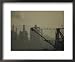 Birds Roost on the Riggings of a Crane Near Belching Smokestacks Architecture Framed Art Poster Print by Joel Sartore, 22x18
