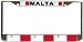 Malta Maltese Flag Chrome Metal License Plate Frame Holder