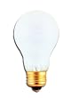 25 Watt Long Life Incandescent Light Bulb / Frosted / 20,000 Hours