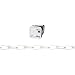 Campbell PA0752496 Low Carbon Steel Inco Double Loop Chain in Square Pail, White Polycoated, 2/0 Trade, 0.14" Diameter, 200' Length, 255 lbs Load Capacity