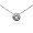 Eve's Addiction Sterling Silver Necklace with Bezel Set CZ, 16 inches