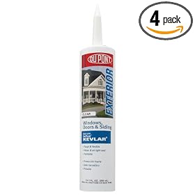 DuPont 7901 Door, Window and Siding 10.1-Ounce Clear Caulk, 4-Pack
