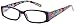 GAMMA RAY READERS 6 Pairs Ladies' Readers includes Sunglass Reader Quality Spring Hinge Reading Glasses for Women +1.00