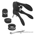 Metrokane Rabbit 6-Piece Wine-Tool Kit, Black