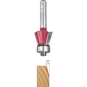 Freud 40-100 15-Degree Chamfer Router Bit with 1/4-Inch Shank