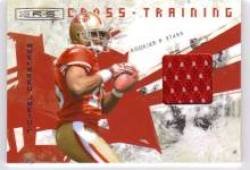 2009 Donruss Rookies and Stars Crosstraining Materials #22 Michael Crabtree - San Francisco 49ers (Rookie Insert - Piece of Authentic Game-Worn Jersey - Serial #d to 299) (Football Cards)