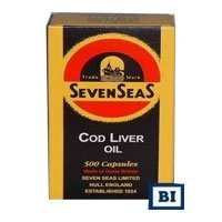 SevenSeas cod liver oil capsules - 500 ea