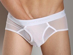 Go Softwear Satin Mesh Boy Brief White