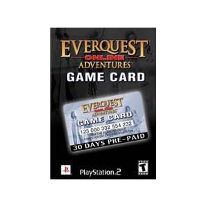 989 STUDIOS EverQuest Online Adventures 30-Day Game Card 