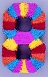 Number 8 Shaped Pinata