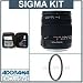 Sigma 18mm - 125mm f/3.8-5.6 DC AF Lens Kit for Maxxum & Sony Alpha Mount Digital SLR's, with Tiffen 67mm UV Wide Angle Filter, Professional Lens Cleaning Kit