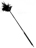 Heart 2 Heart Crop Feather Tickler, Black, 26 Heart 2 Heart Crop Feather Tickler, Black, 26