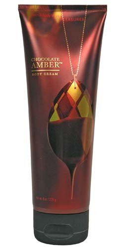 Bath & Body Works Pleasures Chocolate Amber Body Cream 8 oz