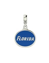 Florida Gators Collegiate Drop Charm Fits Most Pandora Style Bracelets Including, Chamilia, Zable, Troll and More. High Quality Charm in Stock for Immediate Shipping.