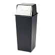 Safco Model Reflections By Safco Push Top Receptacle, 21 Gallons (9893)
